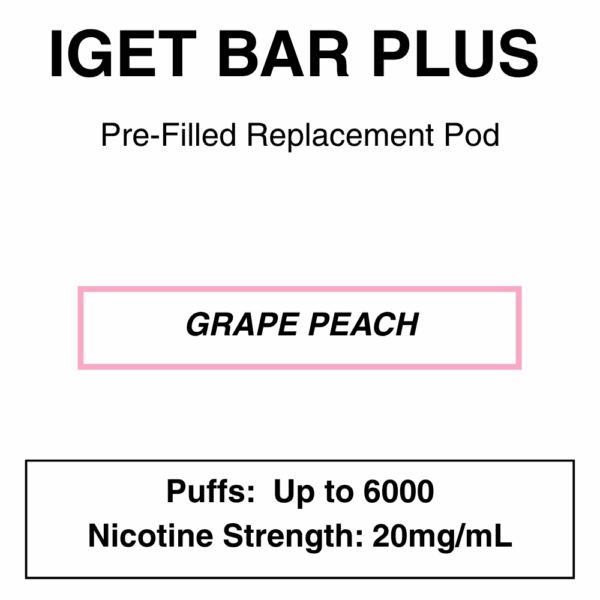 IGET - Bar Plus 2.0 Disposable Vape Replacement Pod - 6000 Puffs - 2% (20mg Nicotine) - Image 17