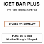 IGET - Bar Plus 2.0 Disposable Vape Replacement Pod - 6000 Puffs - 2% (20mg Nicotine) - Image 15