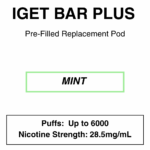 IGET - Bar Plus 2.0 Disposable Vape Replacement Pod - 6000 Puffs - 2% (20mg Nicotine) - Image 13