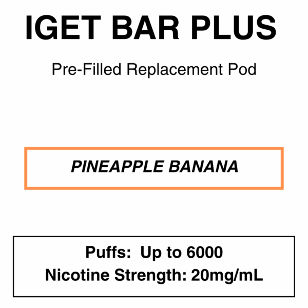 IGET - Bar Plus 2.0 Disposable Vape Replacement Pod - 6000 Puffs - 2% (20mg Nicotine) - Image 11