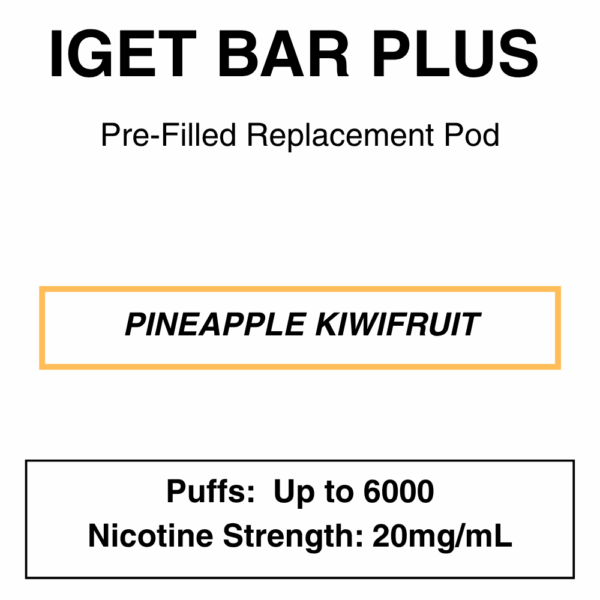 IGET - Bar Plus 2.0 Disposable Vape Replacement Pod - 6000 Puffs - 2% (20mg Nicotine) - Image 10