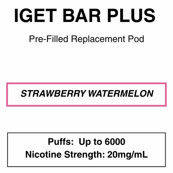IGET - Bar Plus 2.0 Disposable Vape Replacement Pod - 6000 Puffs - 2% (20mg Nicotine) - Image 6