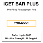 IGET - Bar Plus 2.0 Disposable Vape Replacement Pod - 6000 Puffs - 2% (20mg Nicotine) - Image 5