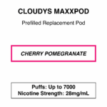 Cloudys Maxxpod - Disposable Replacement Pod - 28mg/ml Nicotine - Image 4