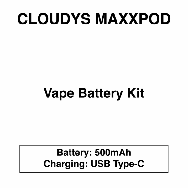 Cloudys - Maxxpod Disposable Vape Battery Only - 7000 Puffs - Image 1