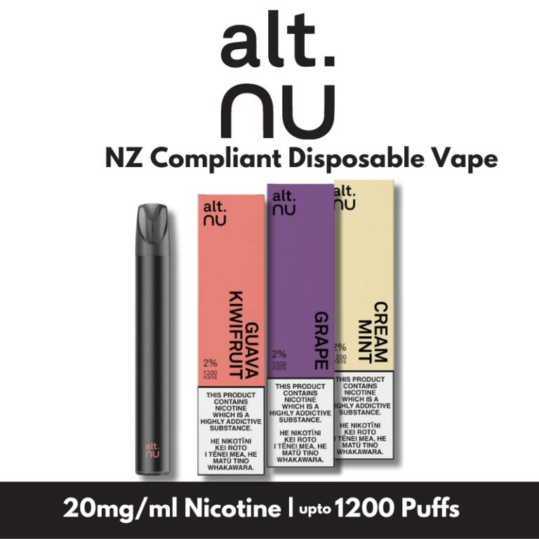 Alt Nu Disposable Vape 20mg/ml Nicotine 1200 Puffs 17 Flavours