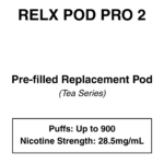 RELX - Pod Pro 2 - Essential/ Infinity Pods - Tea Selection -28.5mg/ml