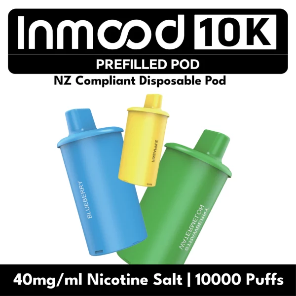 Inmood 10K Closed Pod Vape Replacement Pods 10000 Puffs 40mg