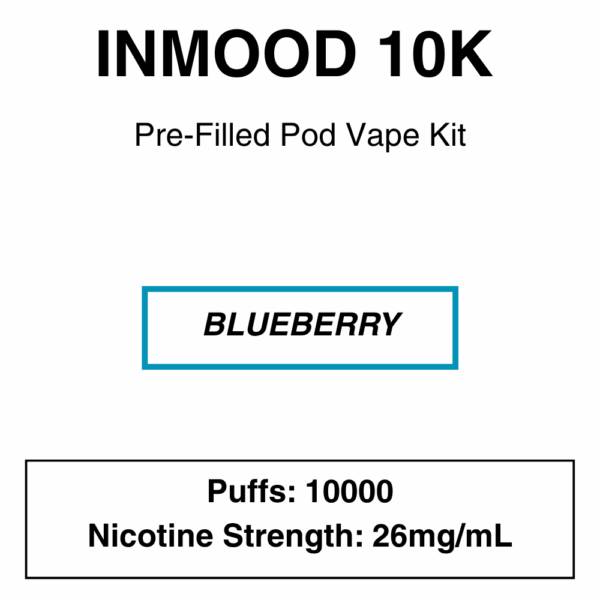 Inmood 10K Closed Pod Vape Kit with reusable battery - 10000 Puffs - Image 4