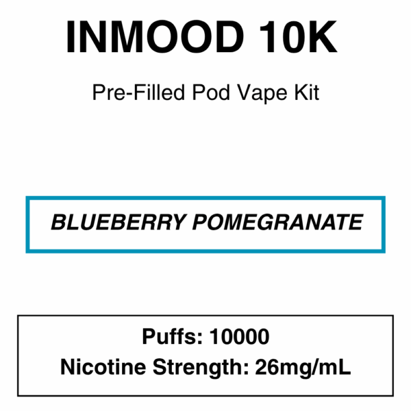 Inmood 10K Closed Pod Vape Kit with reusable battery - 10000 Puffs - Image 8