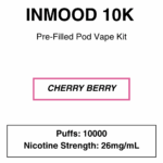 Inmood 10K Closed Pod Vape Kit with reusable battery - 10000 Puffs - Image 5