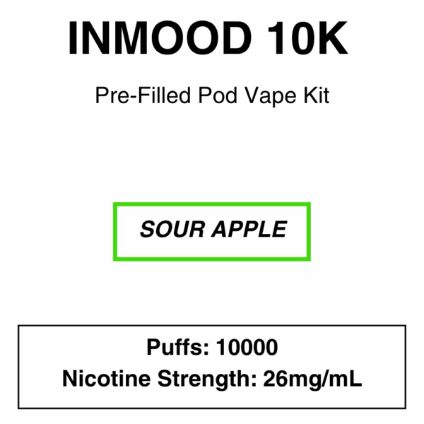 Inmood 10K Closed Pod Vape Kit with reusable battery - 10000 Puffs - Image 18