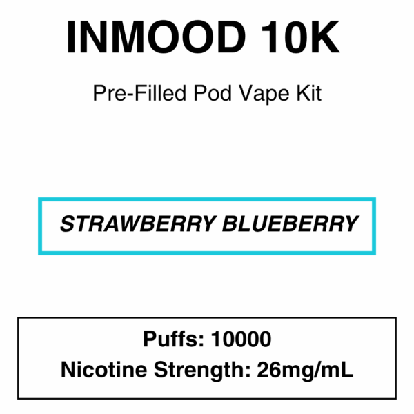 Inmood 10K Closed Pod Vape Kit with reusable battery - 10000 Puffs - Image 6