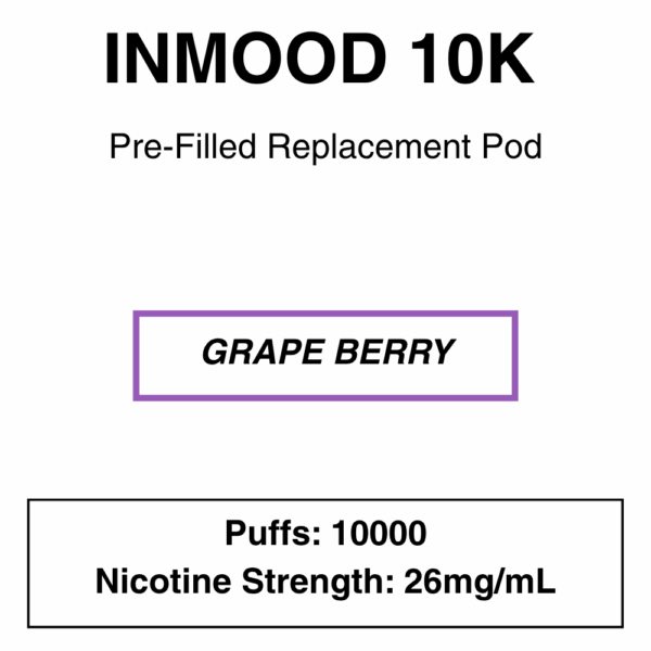 Inmood 10K Closed Pod Vape - Replacement Pods - 10000 Puffs - Image 24