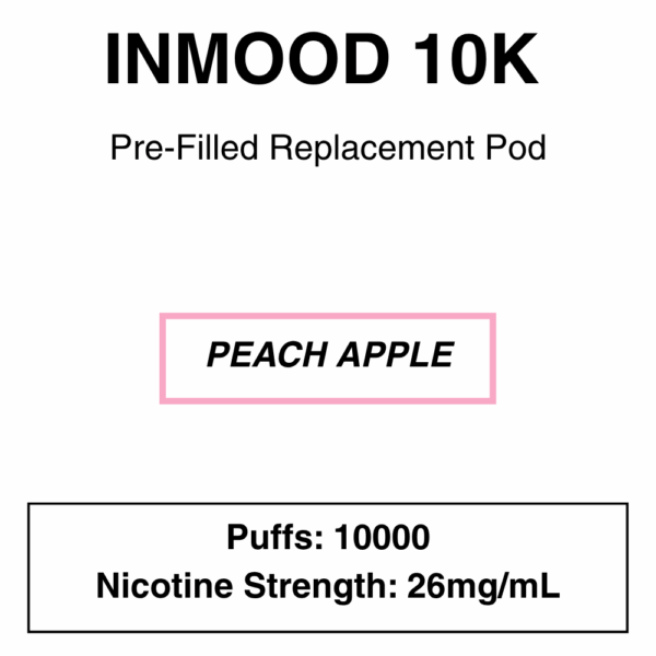 Inmood 10K Closed Pod Vape - Replacement Pods - 10000 Puffs - Image 4