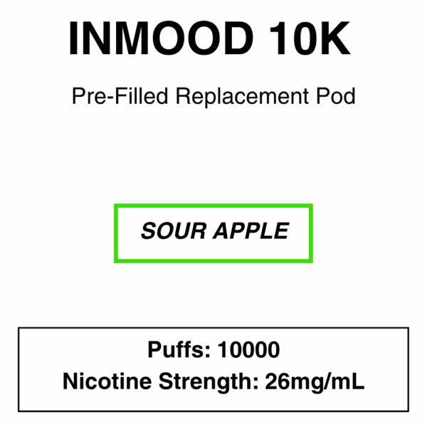 Inmood 10K Closed Pod Vape - Replacement Pods - 10000 Puffs - Image 3