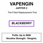 Vapengine - Jupiter 2 .0 - Replacement Pod 9000puffs - 19mg/ml Nicotine - 24 Flavours - Image 35