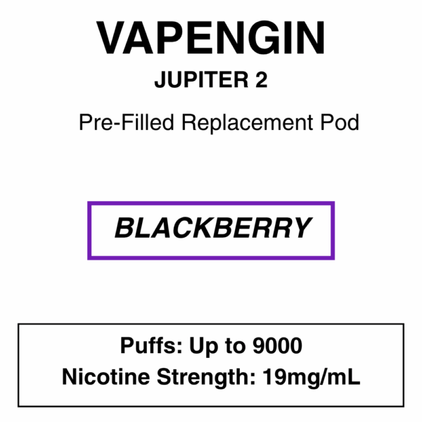 Vapengine - Jupiter 2 .0 - Replacement Pod 9000puffs - 19mg/ml Nicotine - 24 Flavours - Image 35