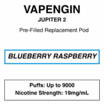 Vapengine - Jupiter 2 .0 - Replacement Pod 9000puffs - 19mg/ml Nicotine - 24 Flavours - Image 32