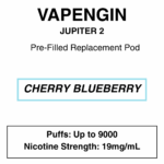 Vapengine - Jupiter 2 .0 - Replacement Pod 9000puffs - 19mg/ml Nicotine - 24 Flavours - Image 29