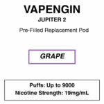 Vapengine - Jupiter 2 .0 - Replacement Pod 9000puffs - 19mg/ml Nicotine - 24 Flavours - Image 26