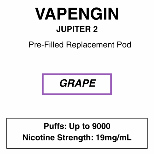 Vapengine - Jupiter 2 .0 - Replacement Pod 9000puffs - 19mg/ml Nicotine - 24 Flavours - Image 26