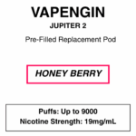 Vapengine - Jupiter 2 .0 - Replacement Pod 9000puffs - 19mg/ml Nicotine - 24 Flavours - Image 25