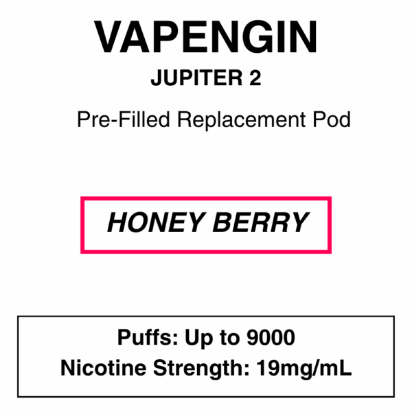 Vapengine - Jupiter 2 .0 - Replacement Pod 9000puffs - 19mg/ml Nicotine - 24 Flavours - Image 25