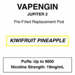 Vapengine - Jupiter 2 .0 - Replacement Pod 9000puffs - 19mg/ml Nicotine - 24 Flavours - Image 24