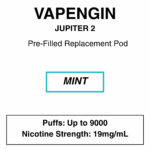 Vapengine - Jupiter 2 .0 - Replacement Pod 9000puffs - 19mg/ml Nicotine - 24 Flavours - Image 22