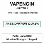 Vapengine - Jupiter 2 .0 - Replacement Pod 9000puffs - 19mg/ml Nicotine - 24 Flavours - Image 23