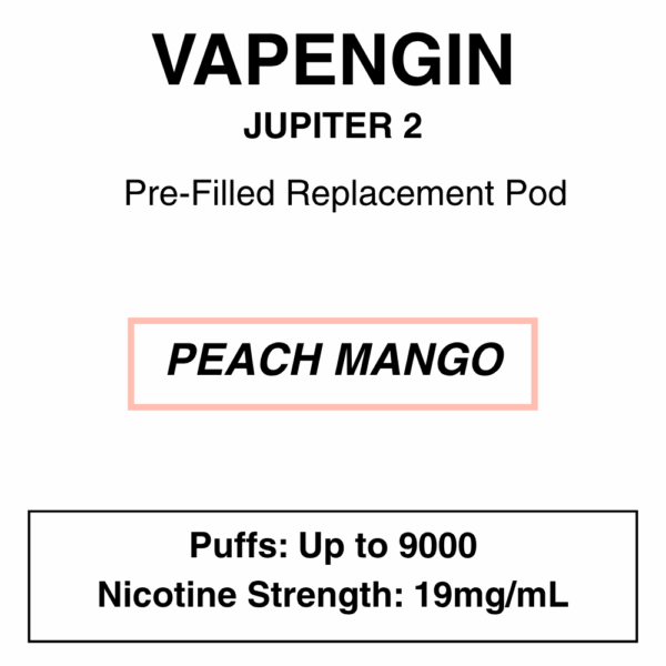 Vapengine - Jupiter 2 .0 - Replacement Pod 9000puffs - 19mg/ml Nicotine - 24 Flavours - Image 21