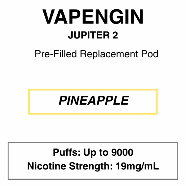 Vapengine - Jupiter 2 .0 - Replacement Pod 9000puffs - 19mg/ml Nicotine - 24 Flavours - Image 18