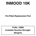Inmood 10K Closed Pod Vape - Replacement Pods - 10000 Puffs