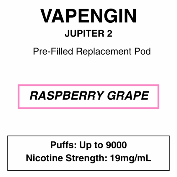 Vapengine - Jupiter 2 .0 - Replacement Pod 9000puffs - 19mg/ml Nicotine - 24 Flavours - Image 16