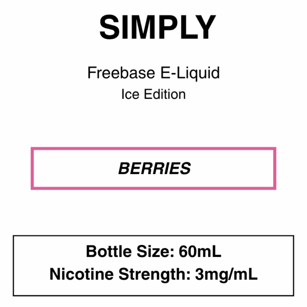 Simply-Freebase E-Liquid-60ml-3mg - Image 2