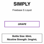 Simply-Freebase E-Liquid-60ml-3mg - Image 10