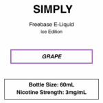 Simply-Freebase E-Liquid-60ml-3mg - Image 5
