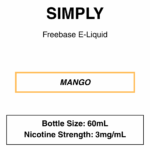 Simply-Freebase E-Liquid-60ml-3mg - Image 7