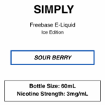 Simply-Freebase E-Liquid-60ml-3mg - Image 3