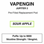 Vapengine - Jupiter 2 .0 - Replacement Pod 9000puffs - 19mg/ml Nicotine - 24 Flavours - Image 14