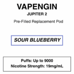 Vapengine - Jupiter 2 .0 - Replacement Pod 9000puffs - 19mg/ml Nicotine - 24 Flavours - Image 11