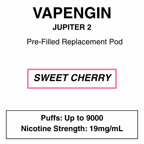 Vapengine - Jupiter 2 .0 - Replacement Pod 9000puffs - 19mg/ml Nicotine - 24 Flavours - Image 5