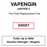 Vapengine - Jupiter 2 .0 - Replacement Pod 9000puffs - 19mg/ml Nicotine - 24 Flavours - Image 8