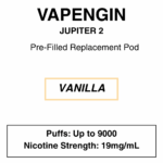 Vapengine - Jupiter 2 .0 - Replacement Pod 9000puffs - 19mg/ml Nicotine - 24 Flavours - Image 4
