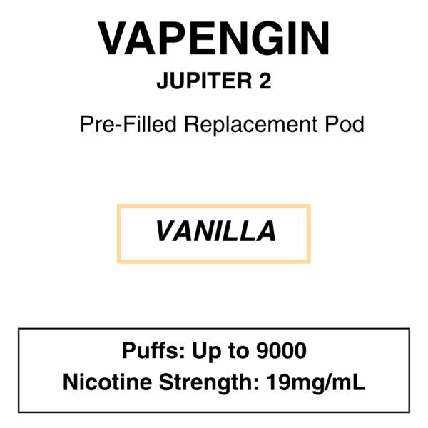 Vapengine - Jupiter 2 .0 - Replacement Pod 9000puffs - 19mg/ml Nicotine - 24 Flavours - Image 4