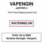 Vapengine - Jupiter 2 .0 - Replacement Pod 9000puffs - 19mg/ml Nicotine - 24 Flavours - Image 2