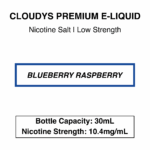 Blueberry Raspberry (Blue Razz Ice) - Cloudys Premium E- Liquid Nic Salt 30 ml - Image 2