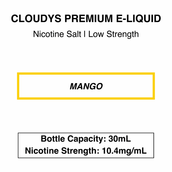 Mango - Cloudys Premium E- Liquid Nic Salt 30 ml - Image 2