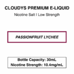 Passionfruit Lychee - Cloudys Premium E- Liquid Nic Salt 30 ml - Image 3